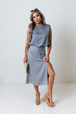 Summer Night Dreaming Skirt In Airy Blue