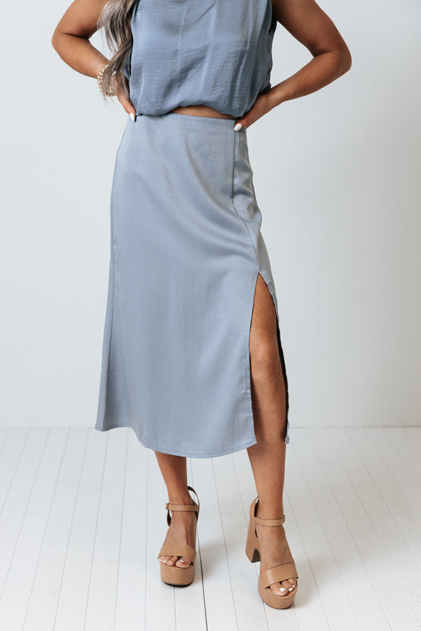 Summer Night Dreaming Skirt In Airy Blue