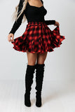 Small Town Holiday Skort In Red