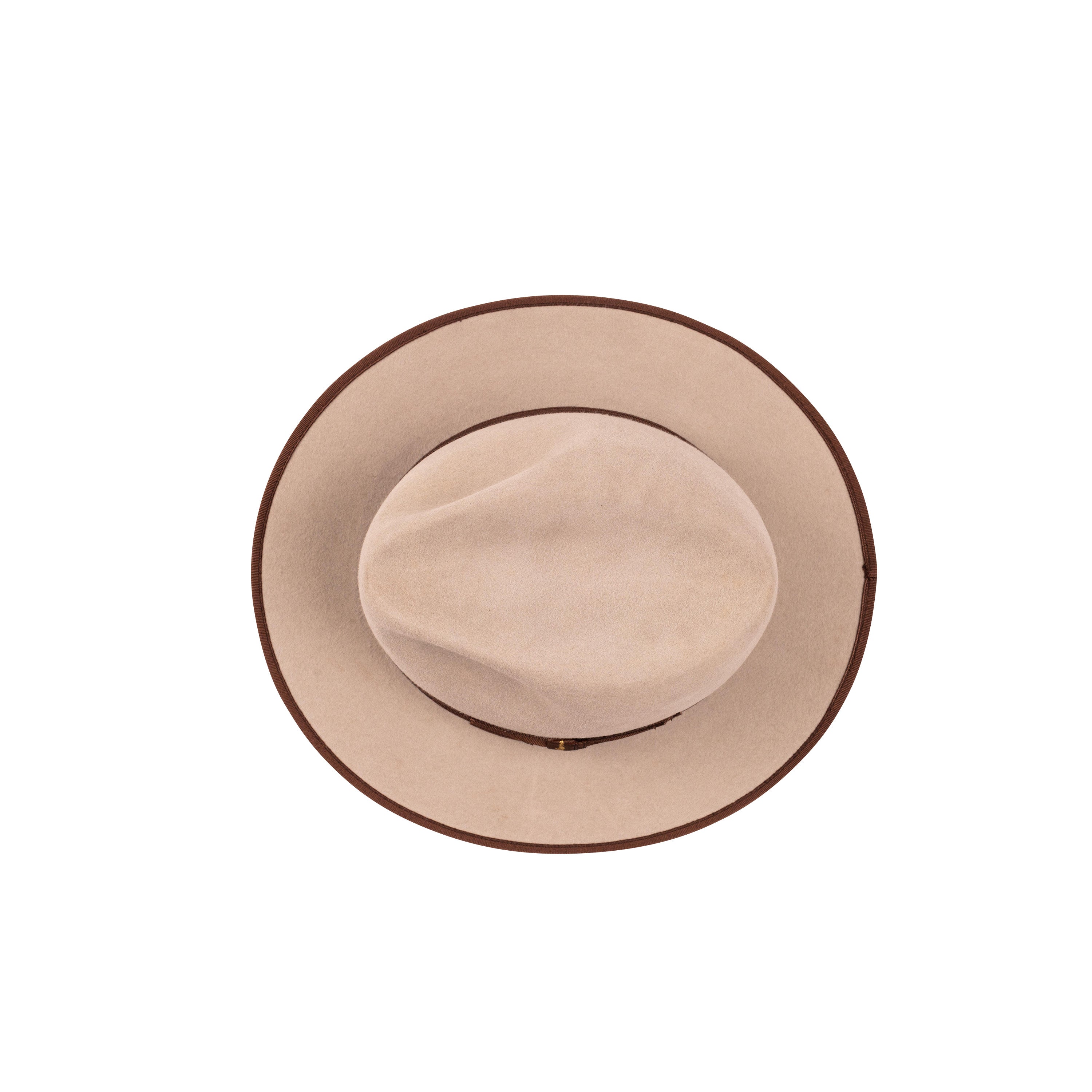 Flat brim hat for gentlemen