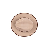 Flat brim hat for gentlemen