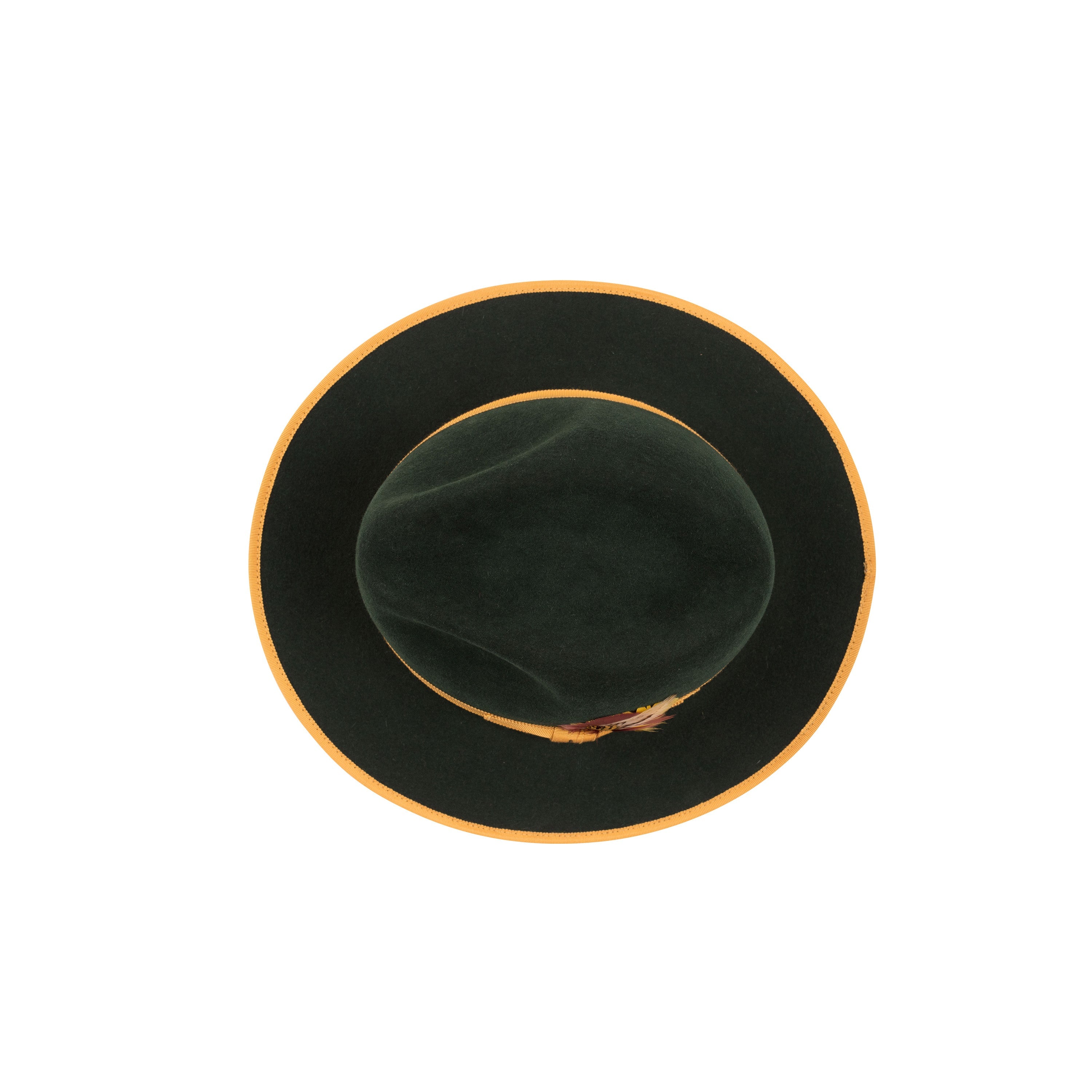 Flat brim hat for gentlemen
