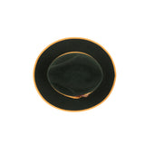 Flat brim hat for gentlemen