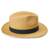 Striped Ribbon Panama hat