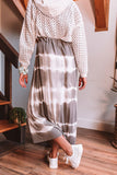 Wishing For Waves Tie Dye Skirt in Espresso