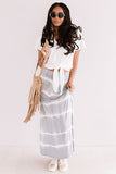 Wishing For Waves Tie Dye Skirt In Grey