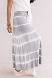 Wishing For Waves Tie Dye Skirt In Grey