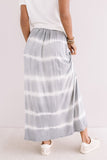 Wishing For Waves Tie Dye Skirt In Grey