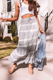 Wishing For Waves Tie Dye Skirt In Grey