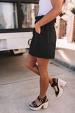 Melissa High Waist Denim Skirt
