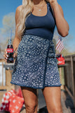 American Sweetheart Paisley Skirt In Navy