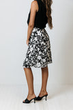 From Malibu Floral Skirt In Black