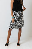 From Malibu Floral Skirt In Black