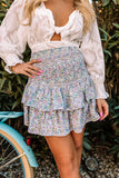 Such A Delight Floral Skort In Lavender