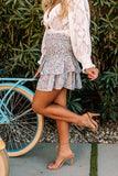 Such A Delight Floral Skort In Lavender