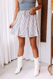 Feeling My Best Floral Skirt In Airy Blue