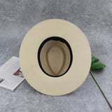 Hard Flat Wide Brimmed Fedora Hat Handmade