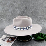 100% Australian Wool Fedora Felt Hat Wide Brim