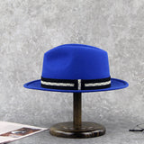 Blue Fedora hats Real Wool