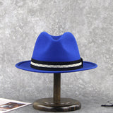 Blue Fedora hats Real Wool