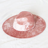 Golden velvet Fedora Hat autumn winter jazz hat red Fedora men's and women's gorras top hat large edge