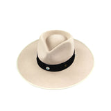 Unisex Wide Brim Hat Wool Classic Design Fedora Felt