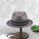 Wool Felt Hat Grey Hat Fedora