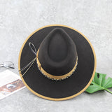 Fashion Decoration Wide Brim Fedora Hats