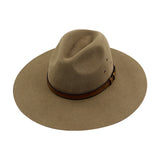 100% Australian Wool Fedora Wide Flat Brim