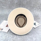 Unisex Wide Brim Hat Wool Classic Design Fedora Felt