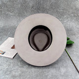 Flat Brim Fine 100% Wool Felt Hats Wide Brim Fedora Hats